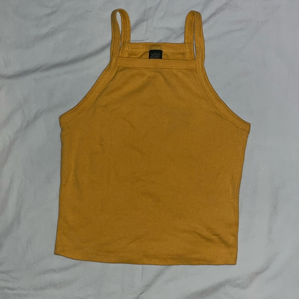 Wild Fable Gold Fitted Tank Top